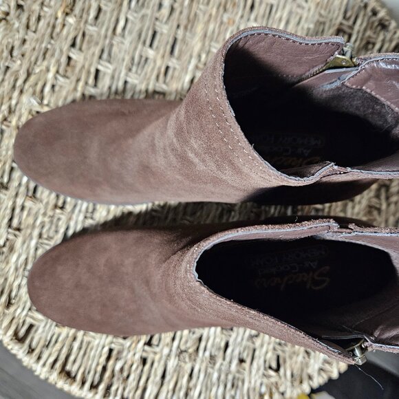 SKECHERS Brown Suede Ankle Boots, Women's size 8 - Picture 7 of 10